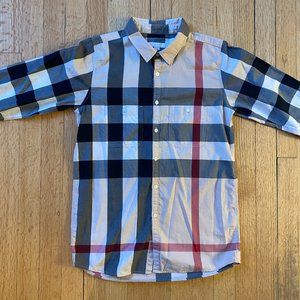 Burberry Nova Check Button Down (fits like adult xs/small)